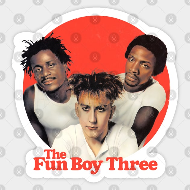 The Fun Boy Three Sticker by unknown_pleasures